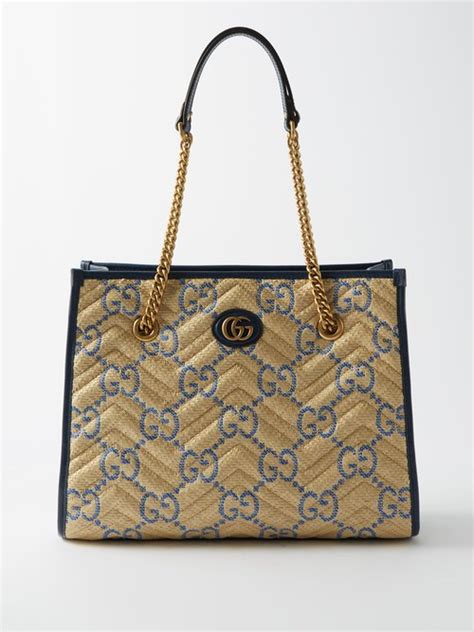 gucci marmont leather trim monogram woven tote|what makes Gucci Marmont bag.